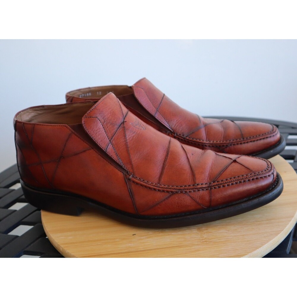 Michael Toschi Side Gore Loafers Men’s Brown Leather CIS Carbonlite Soles Sz 12